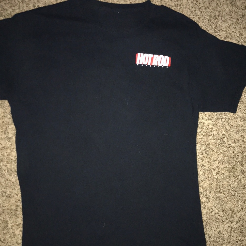 Men’s black hot rod tee